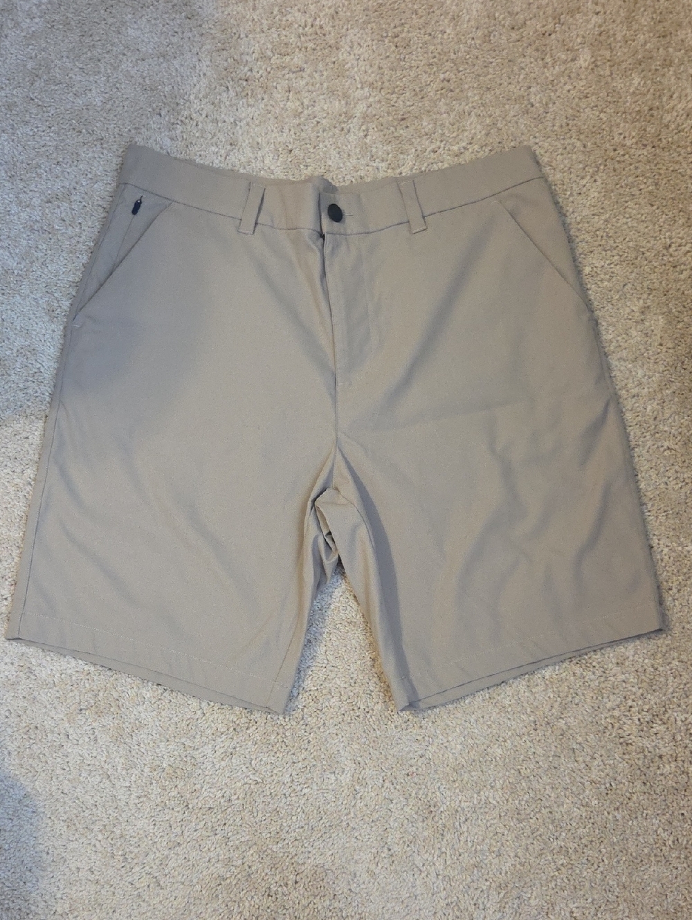 32 Degrees Men's Flat-Front Tan Shorts